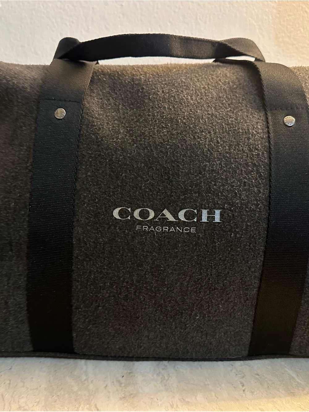 Coach Black & Gray Duffel Bag with Shoulder Strap - Picture 3 of 9